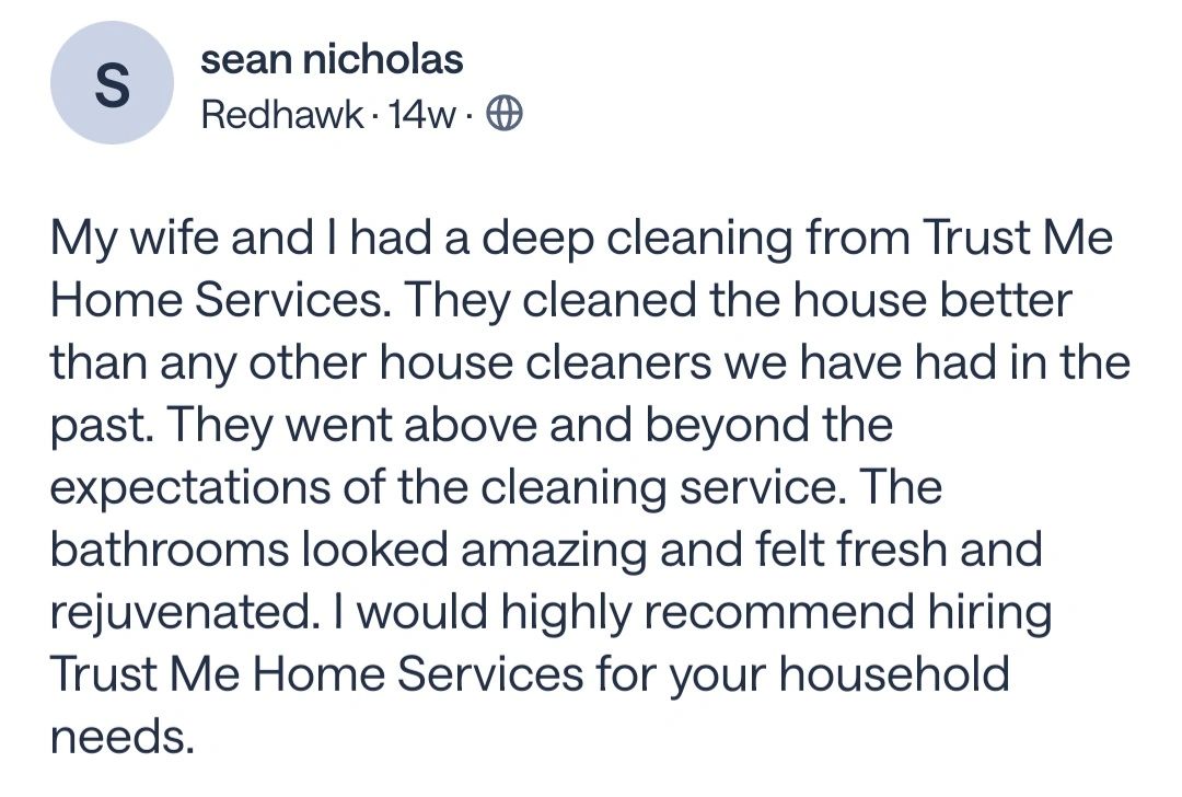 Trust me cleaners customer review 11