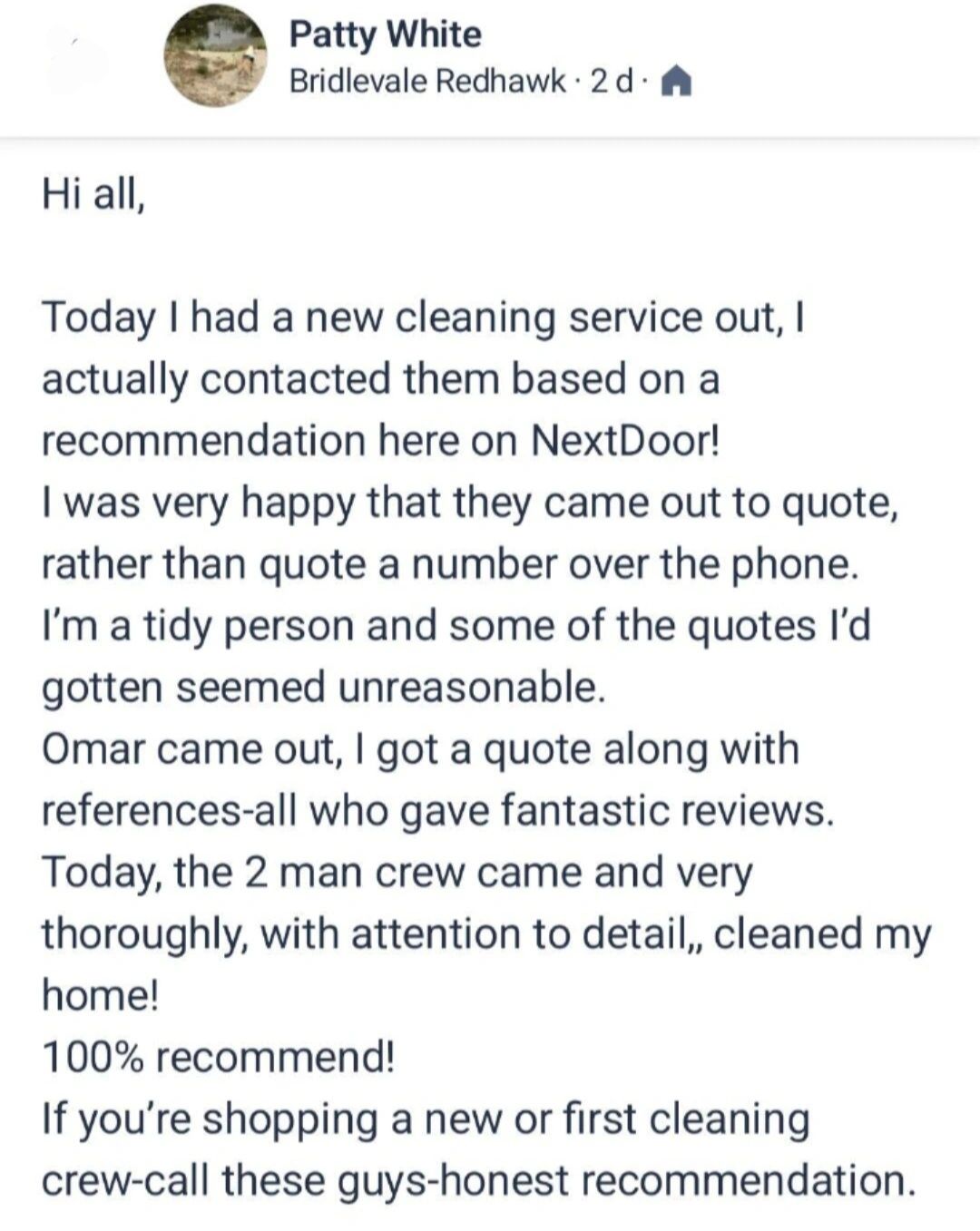 Trust me cleaners customer review 14